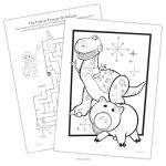 Disney Pixar Coloring Book with 6 Markers – Featuring Characters from Inside Out, Toy Story, and More for Kids