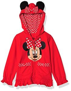 Minnie Mouse Polka-Dot Bow Red Hoodie for Girls