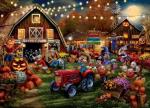 Ceaco - Disney – Thomas Kinkade - Mickey and Minnie Pumpkin Festival – 1000 Piece Jigsaw Puzzle ​ Challenging and Colorful Puzzle for Adults – Precision-Cut Pieces
