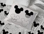 Jay Franco Kids Duvet Cover Set with Sham & Pillowcase – Ultra-Soft Bedding for Room Decor, Cover ONLY Comforter NOT Included, White - Mickey Mouse, 3 Piece Full