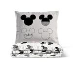 Jay Franco Kids Duvet Cover Set with Sham & Pillowcase – Ultra-Soft Bedding for Room Decor, Cover ONLY Comforter NOT Included, White - Mickey Mouse, 3 Piece Full