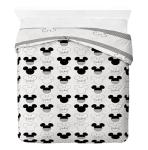 Jay Franco Kids Duvet Cover Set with Sham & Pillowcase – Ultra-Soft Bedding for Room Decor, Cover ONLY Comforter NOT Included, White - Mickey Mouse, 3 Piece Full