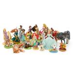 Disney Store Official Disney Princesses & Furry Friends Mega Figure Set - 20 Fully Sculpted Figurines - Includes Snow White, Cinderella, Aurora, Belle & More - Perfect for Fans of Princess Toys