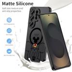 Threehundred Case for Samsung Galaxy S26 Ultra [Compatible with MagSafe], Cute Design Black Translucent Frosted Matte Soft Bumper & Hard Back Protective Phone Case with Camera Protection - Mic