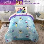 Franco Disney Princess Mulan Kids Bedding Super Soft Microfiber Comforter and Sheet Set, 4 Piece Twin Size, (Official Licensed Product)