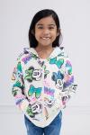 Disney Minnie Mouse Little Girls Fleece Zip Up Hoodie Cream White 6