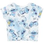 Disney Lilo & Stitch Big Girls 2 Pack T-Shirts Tie Dye Blue 10-12