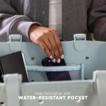 Simple Modern Disney Large Beach Bag | Waterproof Getaway Rubber Tote with Zipper Pocket for Travel, Pool, Boat, Groceries, Sports | Lavender Princess