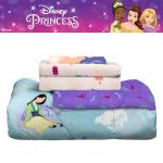Franco Disney Princess Mulan Kids Bedding Super Soft Microfiber Comforter and Sheet Set, 4 Piece Twin Size, (Official Licensed Product)