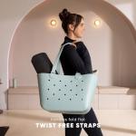 Simple Modern Disney Large Beach Bag | Waterproof Getaway Rubber Tote with Zipper Pocket for Travel, Pool, Boat, Groceries, Sports | Lavender Princess