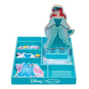 Disney Ariel Magnetic Dress-Up Wooden Doll Set
