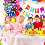 24 Pcs Mouse Head Foil Balloons Colorful Mouse Birthday Mylar Balloons Party Supplies Kit Mouse Aluminum Foil Balloon for Kids Birthday Baby Shower Theme Party Decoration Supplies Photo Props,16"