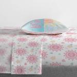 Jay Franco Disney Moana Twin Comforter Set â€“ Tropical Patchwork 5 Piece Bedding Features Pua and HEI HEI - Includes Sheet Set & Pillow Covers - Super Soft Kids Microfiber Bed Set