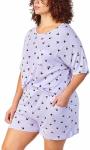 Disney Women's Purple Pajama Set with Pockets