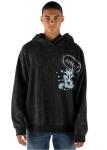 Disney Mickey Mouse Mens Fleece Pullover Hoodie Black/Blue Large