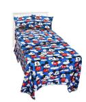 Disney Mickey Mouse Twin Bedding Set for Toddlers - Bundle Includes Mickey Mouse Sheets with Flat Sheet, Fitted Sheet, and Pillowcase for Twin Bed Plus Stickers, More | Mickey Mouse Bedroom Decor