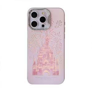 ZHENNAN Compatible with iPhone 15 Pro Case for Women, Cute Castle Pattern Case for iPhone 15 PRO for Girls, TPU Silicone+PC Herd Shell Durable Shockproof [Camera Pritection] Phone Bumper Cover