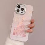 ZHENNAN Compatible with iPhone 15 Pro Case for Women, Cute Castle Pattern Case for iPhone 15 PRO for Girls, TPU Silicone+PC Herd Shell Durable Shockproof [Camera Pritection] Phone Bumper Cover