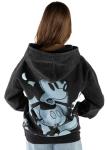 Disney Mickey Mouse Mens Fleece Pullover Hoodie Black/Blue Large