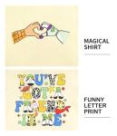 You've Got A Friend in Me Shirt Women Oversized Magical T-Shirt Cute Family Vacation Holiday Funny Graphic Tee Top Apricot