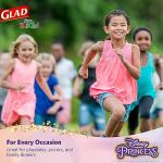 Glad for Kids Disney Princess Clear Disposable Plastic Cups - Fun, Sturdy, Kid-Friendly Disposable Drinking Cups, Plastic Drinkware for Everyday Use, 16 Ounce, 36 Count