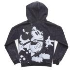 Disney Mickey Mouse Mens Fleece Pullover Hoodie Black/Blue Large