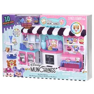 Disney Munchlings Mini Munch Bakery, 25-piece Color Change Figure Playset, 1-inch Collectible Scented Figurines, Kids Toys for Ages 3 Up by Just Play