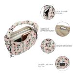 Bioworld Mickey Mouse Classic Mickey Face All-Over Print White 17" Quilted Ruched Tote