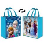 Disney Frozen Tote Bag Accessories Set with 15" Grocery Bag Featuring Elsa, Anna, More | Double-Sided Frozen Reusable Bags Medium