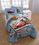Disney/Pixar Cars Tune Up Blue/Gray 7 Piece Full Bed in A Bag with Lightning McQueen & Mater in Radiator Springs (Official Disney/Pixar Product)