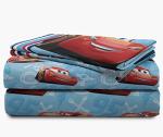 Disney/Pixar Cars 95 Twin 3 Piece Blue Sheet Set with Lightning McQueen (Official Disney/Pixar Product)