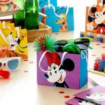 Hallmark Disney 4" Mini Gift Bags (18 Bags: Mickey, Minnie, Goofy, Pluto) for Party Favors, Gift Cards, Classroom Treats