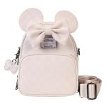 Loungefly Minnie Mouse Checkered Texture Convertible Mini Backpack & Crossbody Bag