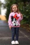 Disney Minnie Mouse Hoodie Sweatshirt Toddler Girls Cute Graphic Pullover Tops Kids Comfort Clothes for Birthday Gift Party Casual Outfit 4-5T