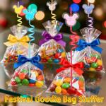 24 Glitter Mouse Ear Party Favors-Reusable Drinking Straws-Birthday Oh Twodles Party Supplies- Plastic Straws for Boys Girls Party Decorations,Princess Theme Crazy Silly Straw with 2 Cleaning Brushes