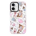 ChiCaseVer for iPhone 16 Case, Whimsical Theme Park Pattern with Milkshakes & Balloons, Military-Grade Drop Protection, Cute Slim TPU Protective Cover with Camera Control for Girls Teens