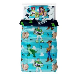 Northwest Disney Toy Story Twin Comforter Set, Reversible Buzz Lightyear & Woody Design, Ultra Soft Fade Resistant Microfiber Kids Bedding Set, Officially Licensed