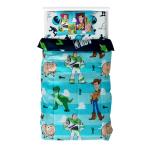 Northwest Disney Toy Story Twin Comforter Set, Reversible Buzz Lightyear & Woody Design, Ultra Soft Fade Resistant Microfiber Kids Bedding Set, Officially Licensed