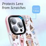 ChiCaseVer for iPhone 16 Case, Whimsical Theme Park Pattern with Milkshakes & Balloons, Military-Grade Drop Protection, Cute Slim TPU Protective Cover with Camera Control for Girls Teens