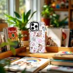 ChiCaseVer for iPhone 16 Case, Whimsical Theme Park Pattern with Milkshakes & Balloons, Military-Grade Drop Protection, Cute Slim TPU Protective Cover with Camera Control for Girls Teens