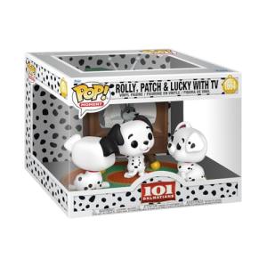 Funko Pop! Moments: Disney - 101 Dalmatians - Rolly, Patch & Lucky with TV - Collectable Vinyl Figure - Gift Idea - Official Merchandise - Toys for Kids & Adults - Disney Fans - Figure for Collectors