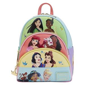 Loungefly Disney Princess Collage Triple Pocket Mini Backpack