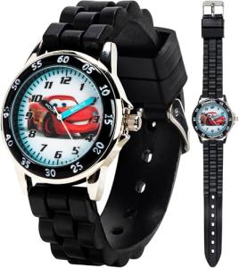 Accutime Disney Pixar Cars Lightning McQueen Time-Teaching Watch for Kids with Interactive Racing Dial