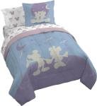 Jay Franco Disney Mickey Mouse & Minnie Mouse Queen Size Comforter Set - 7 Piece Bedding Includes Sheet Set & Pillow Covers - Super Soft Cozy Bedding