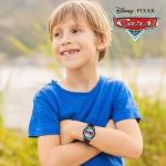 Accutime Disney Pixar Cars Lightning McQueen Time-Teaching Watch for Kids with Interactive Racing Dial