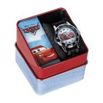 Accutime Disney Pixar Cars Lightning McQueen Time-Teaching Watch for Kids with Interactive Racing Dial