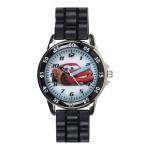 Accutime Disney Pixar Cars Lightning McQueen Time-Teaching Watch for Kids with Interactive Racing Dial