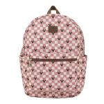 Disney Mickey Mouse Adult Pink Checkered 16.5" Travel Backpack