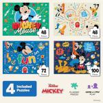 Disney Mickey Mouse & Friends - CEACO 4-in-1 Multipack Jigsaw Puzzles - Made for Kids - Ages 3–6+