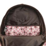 Disney Mickey Mouse Adult Pink Checkered 16.5" Travel Backpack
